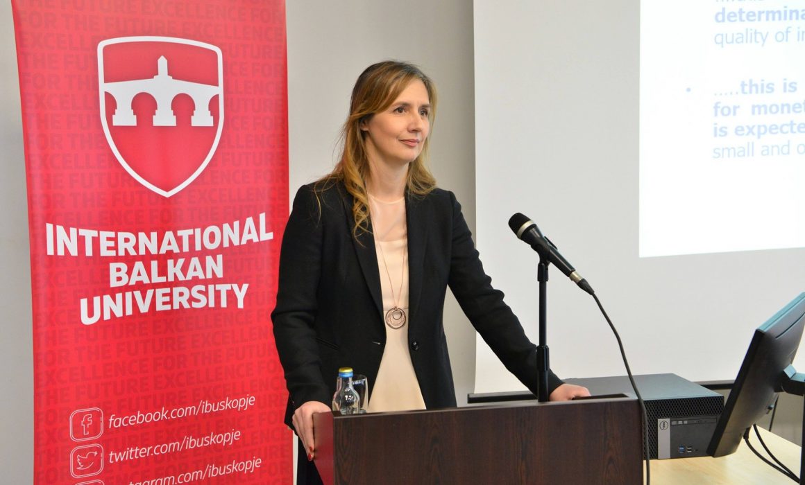 THE GOVERNOR OF THE NATIONAL BANK OF THE REPUBLIC OF NORTH MACEDONIA, DR. ANITA ANGELOVSKA BEZHOSKA DELIVERED A GUEST LECTURE AT IBU