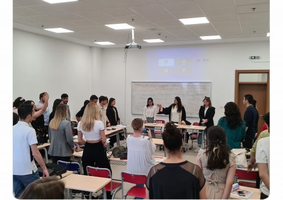 The end of the 2022/2023 academic year was successfully completed with a simulated trial in the Criminal Law