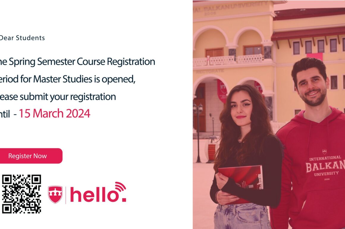 The Spring Semester Course Registration period for Master Studies is opened, please submit your registration until 15.03.2024.